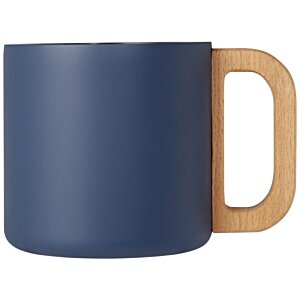 Additional Image 6 - a blue mug with a wooden handle