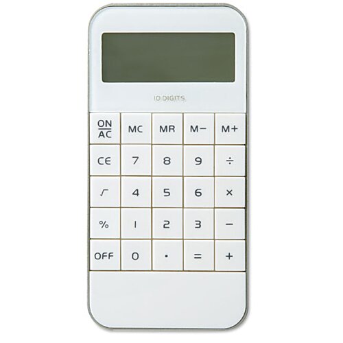 Additional Image 1 - a white calculator with a screen