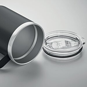 Additional Image 4 - a black mug with a lid