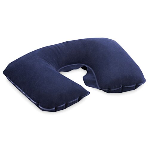 Additional Image 1 - a blue neck pillow on a white background