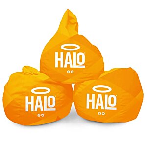 Additional Image 2 - a group of orange bags with white text