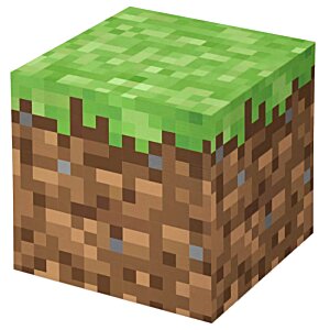 Additional Image 3 - a pixelated cube with grass