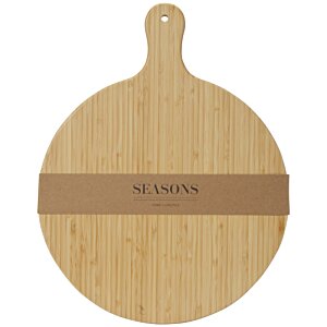 Additional Image 4 - a round wooden cutting board