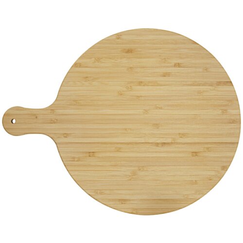 Additional Image 1 - a round wooden board with handle