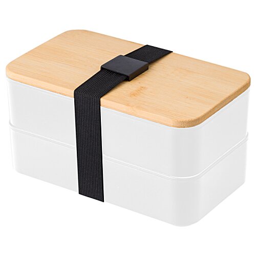 Additional Image 1 - a white and brown container with a black band