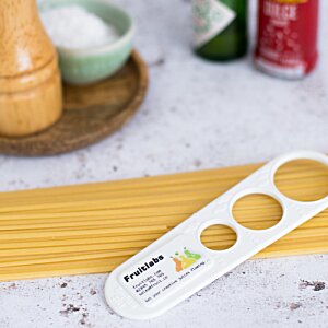 Additional Image 2 - a white plastic container with holes on top of a yellow pasta