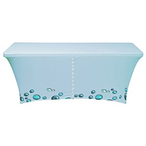 Additional Image 1 - a white table with a blue and black design