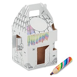 Additional Image 1 - a white house with a colorful pencil
