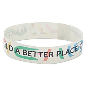 Additional Image 5 - a white wristband with writing on it