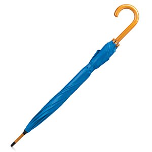 Additional Image 1 - a blue umbrella with a yellow handle