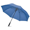 a blue umbrella on a white background