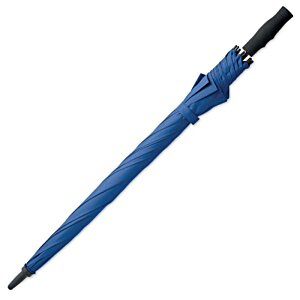 Additional Image 1 - a blue umbrella with a black handle