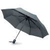 a black umbrella on a white background