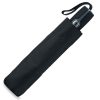 a black umbrella with a black handle