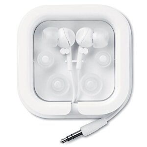 Additional Image 1 - a white earbuds in a square box