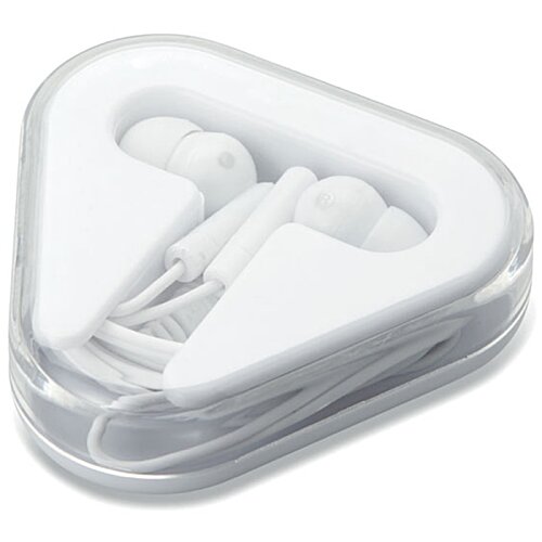 Additional Image 2 - a white ear buds in a plastic container
