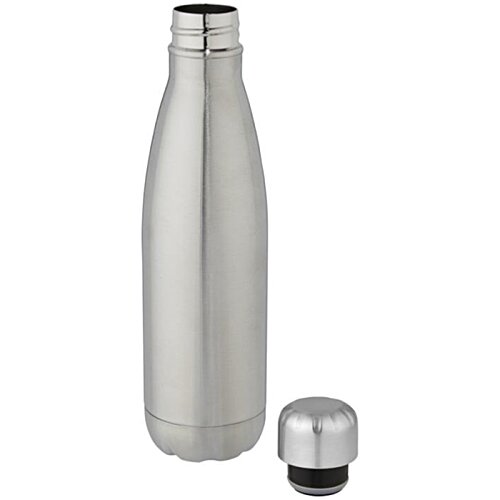 Additional Image 1 - a silver bottle with a black cap
