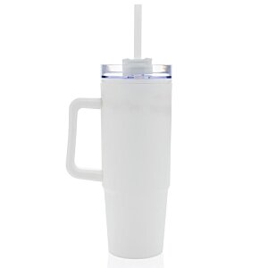 Additional Image 1 - a white cup with a straw