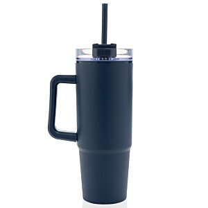Additional Image 3 - a black plastic cup with a handle with Willis Tower in the background