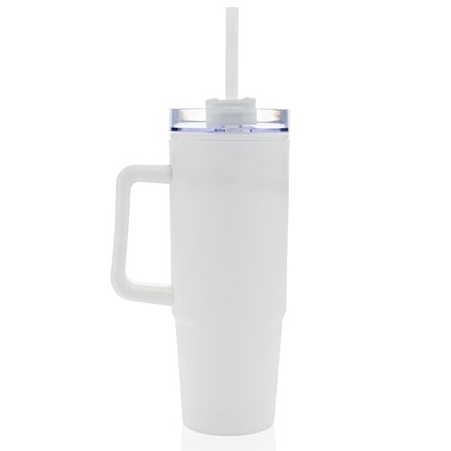 Additional Image 1 - a white cup with a straw
