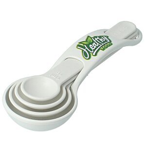 Additional Image 1 - a white measuring spoon with a green design