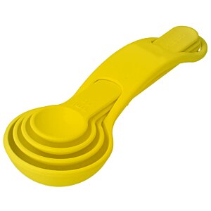 Additional Image 6 - a yellow measuring spoon with four different sizes
