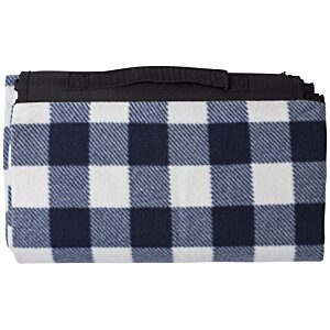 Additional Image 3 - a blue and white checkered bag