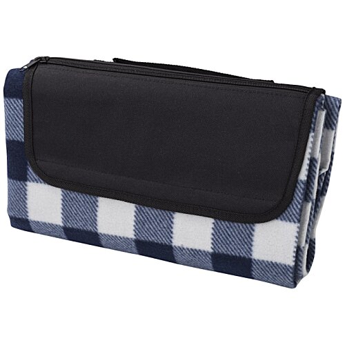 Additional Image 1 - a blue and white checkered bag