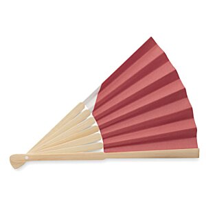 Additional Image 1 - a fan with a red and white fan