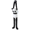 a stuffed panda doll from a string