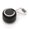 a black and white yoyo