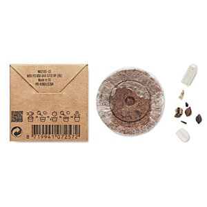 Additional Image 2 - a brown envelope with a brown circle and a brown box with black text