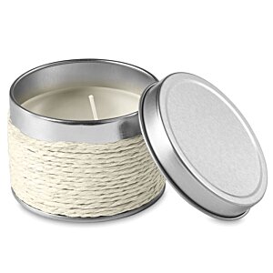 Additional Image 8 - a white candle in a metal container
