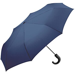 Additional Image 1 - a blue umbrella with a black handle