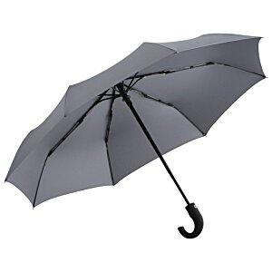 Additional Image 4 - a black umbrella with a curved handle