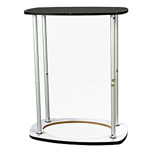 Additional Image 1 - a clear glass cylinder with a black top