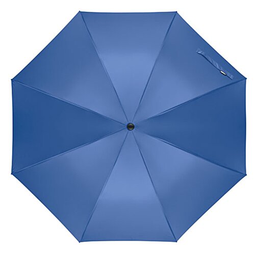 Additional Image 1 - a blue umbrella with a black center