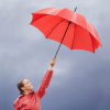 a person holding an umbrella