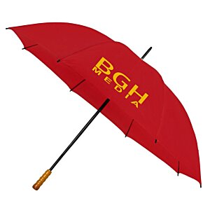 Additional Image 2 - a red umbrella with yellow writing