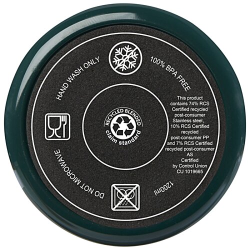 Additional Image 2 - a circular black button with white text