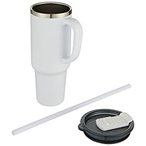 Additional Image 3 - a white mug with a straw and a lid