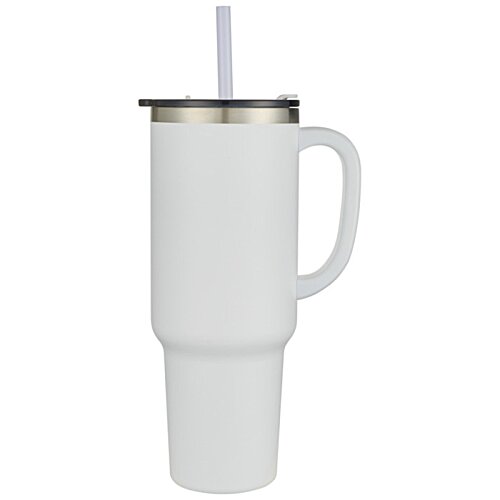 Additional Image 1 - a white cup with a straw