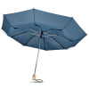 a blue umbrella on a white background