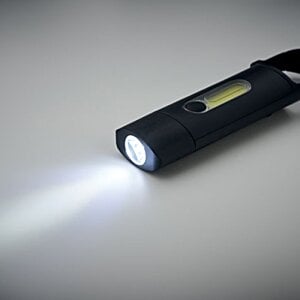 Additional Image 3 - a black flashlight with a light coming out of it