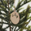 a close up of a christmas ornament