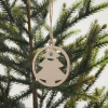 a close up of a christmas ornament