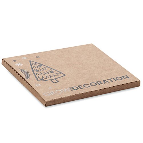 Additional Image 3 - a brown square object with a logo on it