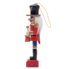 a toy nutcracker on a white background