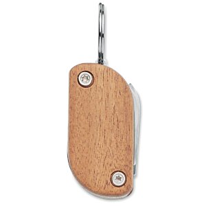 Additional Image 8 - a brown and silver keychain