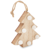 a wooden christmas tree decoration